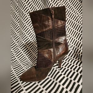 Nine West Chocolate Brown calf boots 7.5